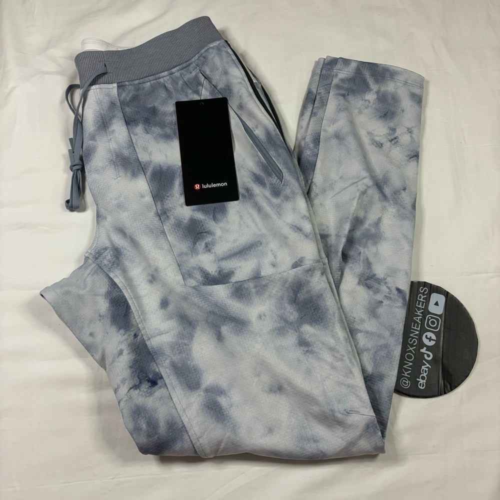 Lululemon Textured Tech Pant Sweatpant TDW1 Blue White Gray Men’s Size L